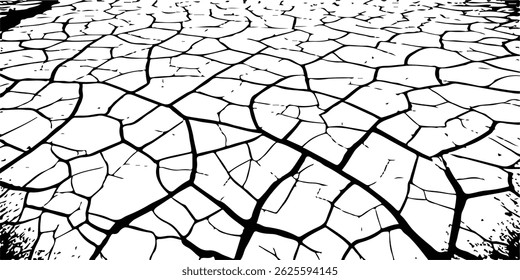 Grey plaster facade house wall with dark cracks.White black grey wall, floor with cracks, texture background