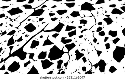 Pared de la casa de la fachada de yeso gris con grietas oscuras. La oscura belleza de una pared negra. Elegante Ilustración vectorial de fondo negro con textura vintage grunge afligido y pintura de color gris oscuro