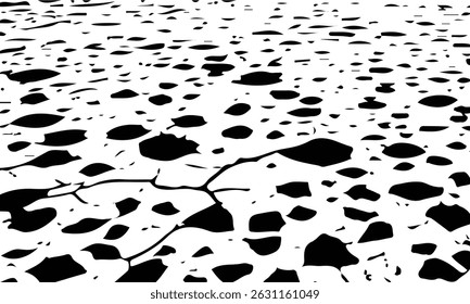 Pared de la casa de la fachada de yeso gris con grietas oscuras. La oscura belleza de una pared negra. Elegante Ilustración vectorial de fondo negro con textura vintage grunge afligido y pintura de color gris oscuro