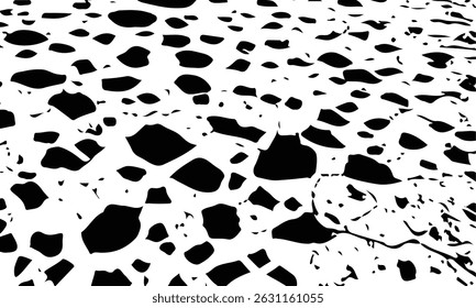 Pared de la casa de la fachada de yeso gris con grietas oscuras. La oscura belleza de una pared negra. Elegante Ilustración vectorial de fondo negro con textura vintage grunge afligido y pintura de color gris oscuro
