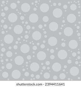 Grey polka circles seamless abstract texture pattern background for fabric, wallpaper, packaging, poster, background vector illustration