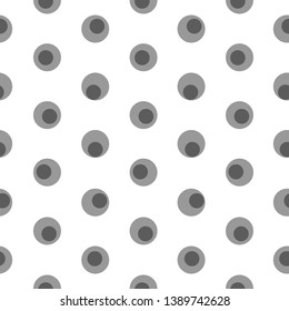 Grey polka dot abstract seamless pattern
