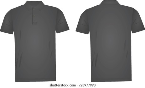 charcoal grey polo t shirt