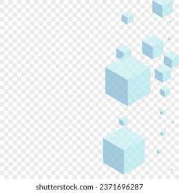 Grey Polygon Background Transparent Vector. Cubic Network Template. Gray Geometric Connection Card. Light Texture. Monochrome Cover Block.