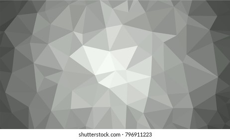 Grey polygonal illustration background. Low poly style