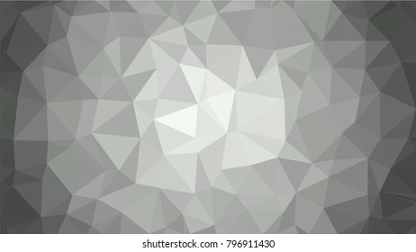 Grey polygonal illustration background. Low poly style