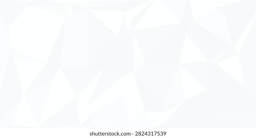 Grey Polygonal Texture, Corporate Abstract Geometric Background. Rumpled Triangular Shapes. Low Poly Style. Halftone Polygonal Crystal Background
