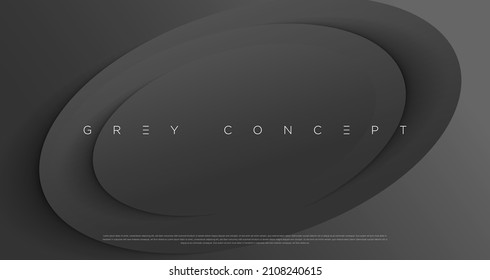 Grey premium abstract background with luxury lines and geometric shapes. Modern metallic backdrop for poster, headline, banner, wallpaper and futuristic design concepts. Vector EPS