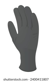 Guantes de protección gris. ilustración vectorial