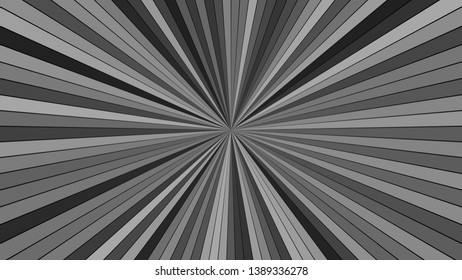Grey psychedelic abstract starburst stripe background - vector explosive graphic