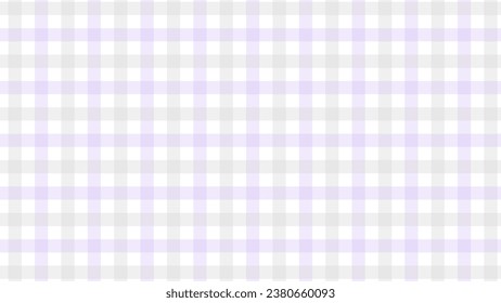 Grey and purple plaid fabric texture as a background