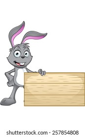 Grey Rabbit Character