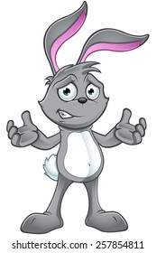 Grey Rabbit Character