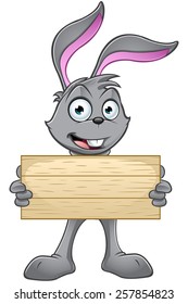 Grey Rabbit Character
