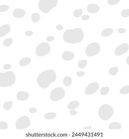 Grey random dots on white background. Polka dot pattern background. Vintage texture.