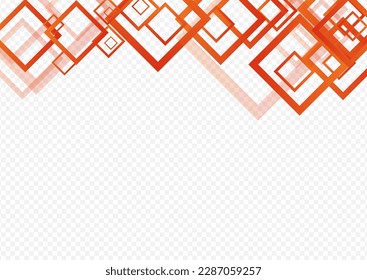 Grey Rectangle 3d Vector Transparent Background. Shape Element Frame. White Modern Banner. Yellow Web Cover.
