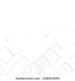 Grey Rectangular Business Vector  Background. Digital Tile Design. White Minimal Poster. Gray Web Cover.