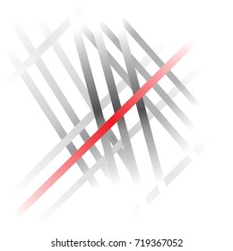 Grey and red stripes 