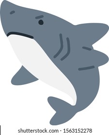 Grey Reef Shark flat color