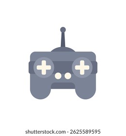 Controlo à distância cinzento com sinais transmissores de antena, comando para um drone, automóvel ou outro dispositivo eletrônico