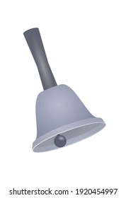 Campana gris del restaurante. ilustración vectorial