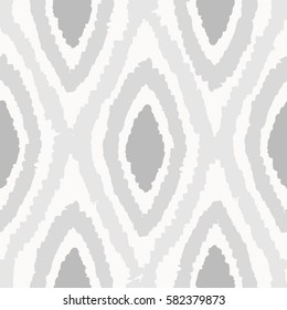 Grey rhombus seamless pattern. Vector hand drawn background