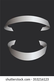 Grey ribbon set 