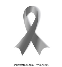 Grey Ribbon Symbol Borderline Personality Disorder Stock Vector ...