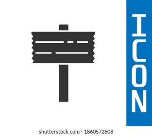 Grey Road traffic sign. Signpost icon isolated on white background. Pointer symbol. Street information sign. Direction sign.  Vector