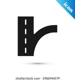 Grey Road traffic sign. Signpost icon isolated on white background. Pointer symbol. Isolated street information sign. Direction sign.  Vector