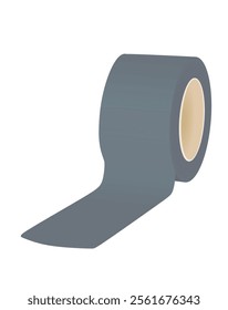 Grey  roll tape. vector illustration