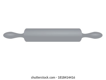 Grey rolling pin. vector illustration