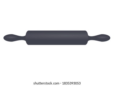Grey rolling pin. vector illustration