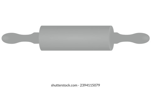 Grey rolling pin. vector illustration