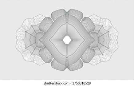 Graurosette. Lineare Illustration. Vektorgrafik. Detaillierte 