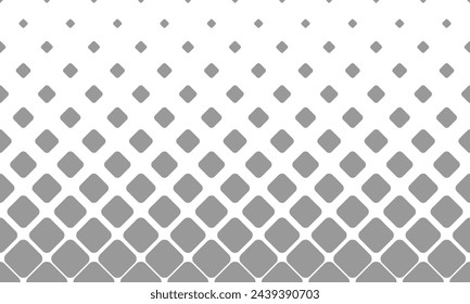 Grey rounded square pattern background. Vector Repeating Texture.