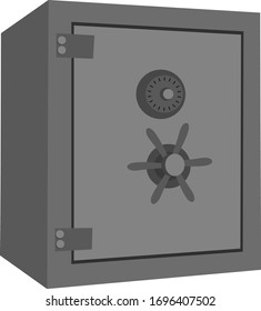 Grado gris, ilustración, vector sobre fondo blanco