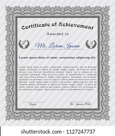 Grey Sample Diploma. Customizable, Easy to edit and change colors. With quality background. Modern design. 