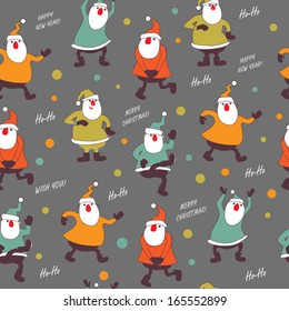 grey Santa background