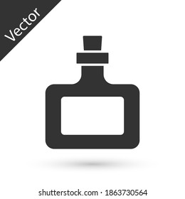 Grey Sauce bottle icon isolated on white background. Ketchup, mustard and mayonnaise bottles with sauce for fast food. Vector.