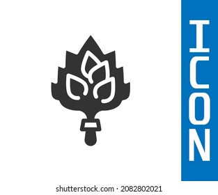 Grey Sauna Broom Icon Isolated On White Background. Broom From Birch Twigs, Branches For Russian Steam Bath, Sauna, Washhouse.  Vector