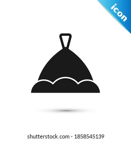 Grey Sauna hat icon isolated on white background.  Vector