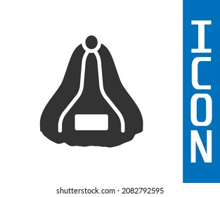 Grey Sauna hat icon isolated on white background.  Vector
