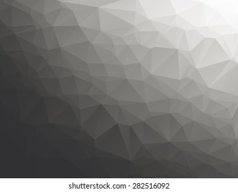 grey scale abstract polygonal Geometric background,Vector