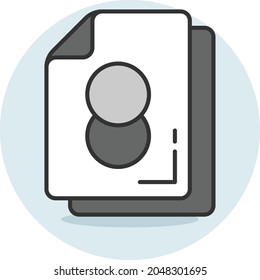 Graustufen-Dateikonzept, Vektorgrafik-Design der Kabeldatei, Offset-Drucksymbol, Digital Printer Services Sign, Cmyk Color Print Equipment Stock-Illustration