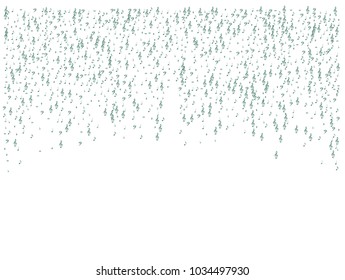 Grey Scale Music Symbols Vector Confetti. Grayscale Falling Notes, Party, Festival Poster Pattern. Abstract Dynamic Music Sheet Pattern, Decorative Border. Funky Music Symbols Confetti Chaos