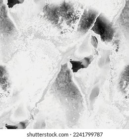 Grey Science Pattern. Light Grey Color Repeat Slate. Grey Seamless Science. Light Rock Stone. White Gray Ink Background. White Grain Background. White Light Vector Grunge. Modern Abstract Science.