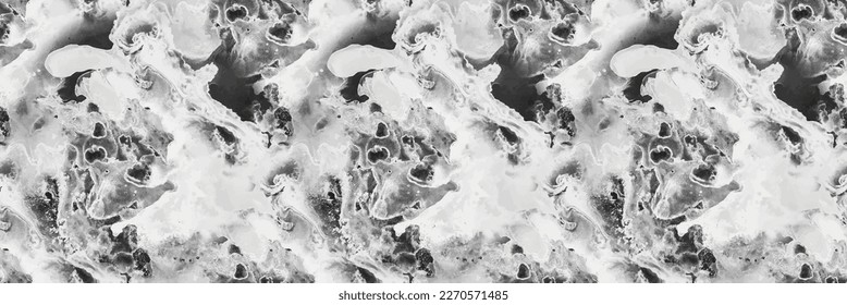 Grey Science Texture. Light Gray Ink Science. White Grey Color Repeat Paint. White Tile Slate. Light Splash Background. Vector Abstract Science. Grey Gradient Science. White White Vector Ceramic.
