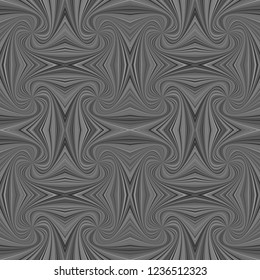 Grey seamless abstract psychedelic spiral stripe pattern background - vector curved ray design