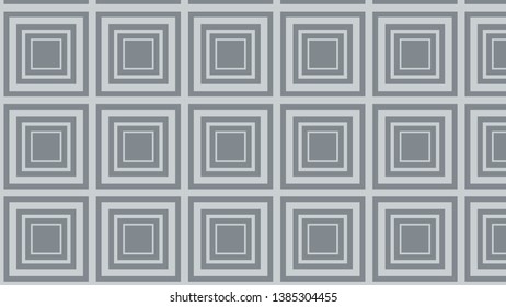 Grey Seamless Concentric Squares Background Pattern